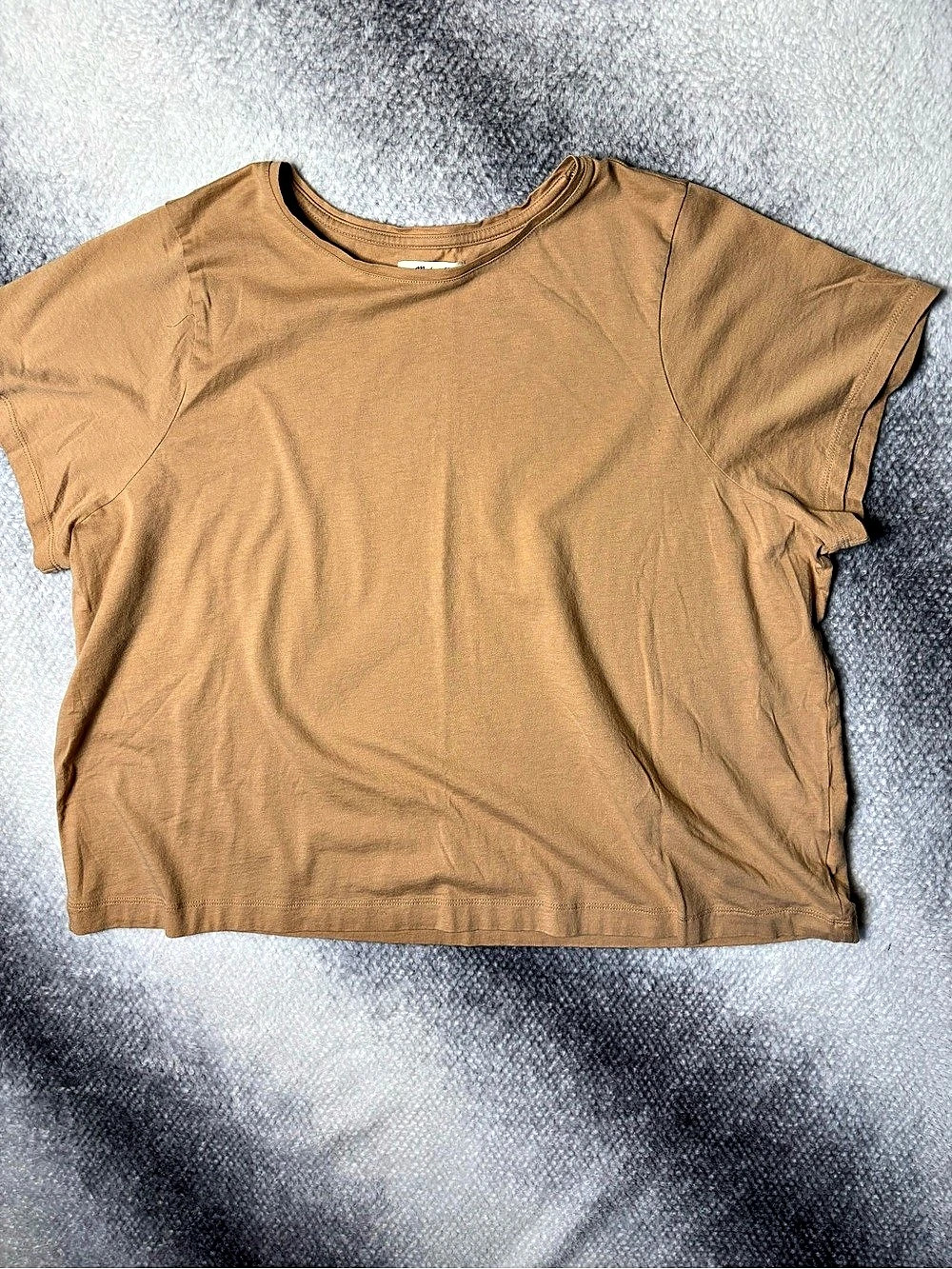 Madewell The Boxy Crop Tee Short Sleeve Tee Brown 2X